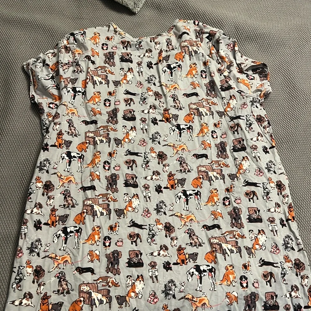 Vera Bradley Dog Pattern Sleep Shirt - Picture 4 of 5